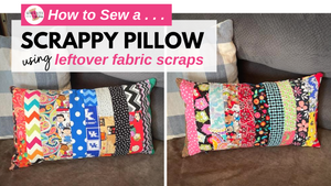Sew a Pillow Using Fabric Scraps from Face Masks