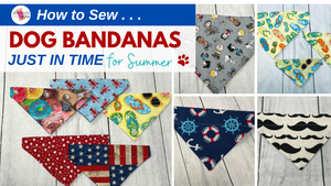 How to Sew Dog Bandanas