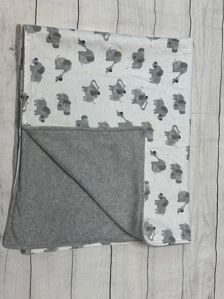 Elephant Quilted Baby Blanket