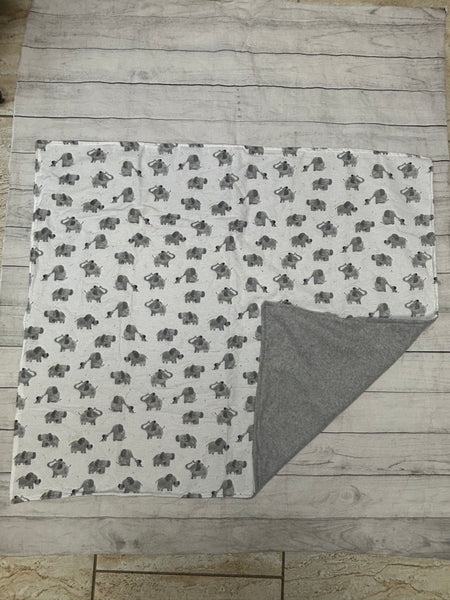 Elephant Quilted Baby Blanket