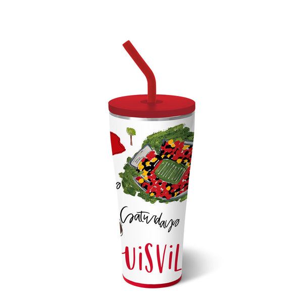 Saturdays in Louisville 32 oz Tumbler with Straw - Sew Cute By Katie