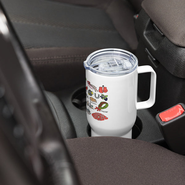 Travel mug with a handle - Sew Cute By Katie