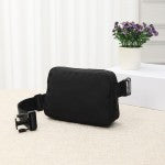Cross Body Nylon Belt Bag - black - Sew Cute By Katie