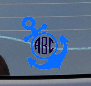 Window Monogram Decal - Sew Cute By Katie