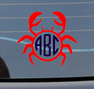 Window Monogram Decal - Sew Cute By Katie