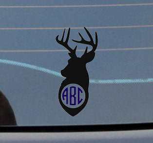 Window Monogram Decal - Sew Cute By Katie