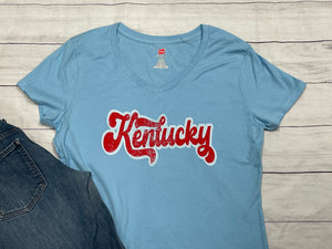 Vintage Kentucky t-shirt - Light Blue - Sew Cute By Katie