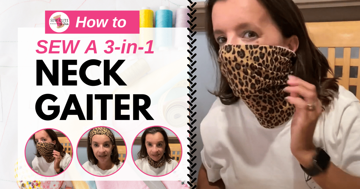 How to Sew a Neck Gaiter, Face Mask and Scarf