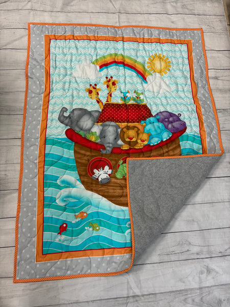Noah’s Ark Quilted Baby Blanket