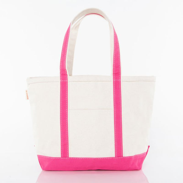 Zipper Top Tote - Pink - Sew Cute By Katie