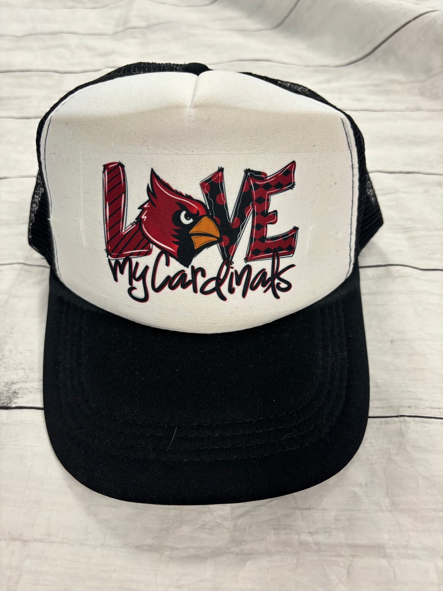 Love my Cardinals Trucker Hat - Black