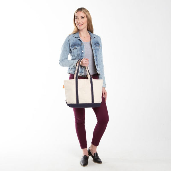 Zipper Top Tote - Periwinkle - Sew Cute By Katie