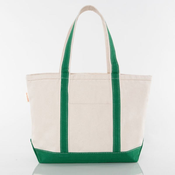 Zipper Top Tote - Green - Sew Cute By Katie