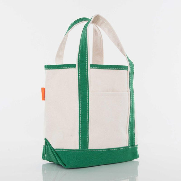 Open Top Tote - Green - Sew Cute By Katie