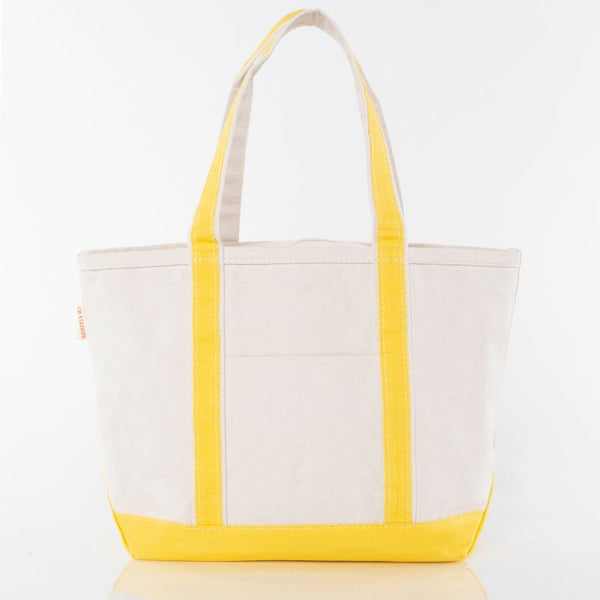 Zipper Top Tote - Yellow - Sew Cute By Katie