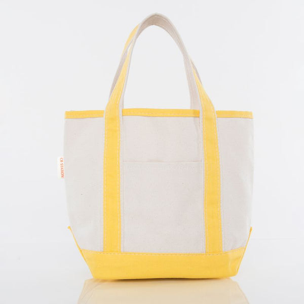 Open Top Tote - Yellow - Sew Cute By Katie