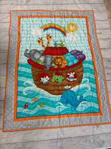 Noah’s Ark Quilted Baby Blanket