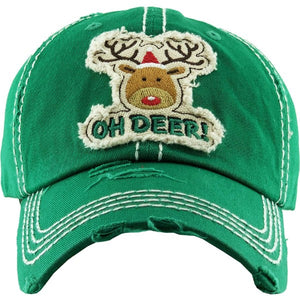 Green Oh Deer Hat