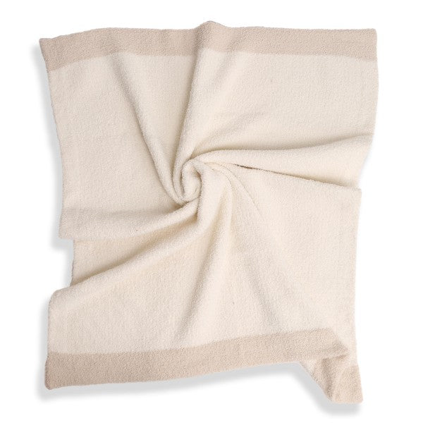 Cream  Luxe Knit Baby Blanket