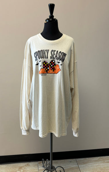 Long Sleeve Spooky Season Kentucky Halloween Shirt