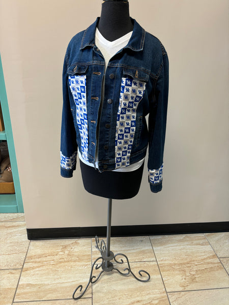 Upcycled Kentucky Denim Jacket