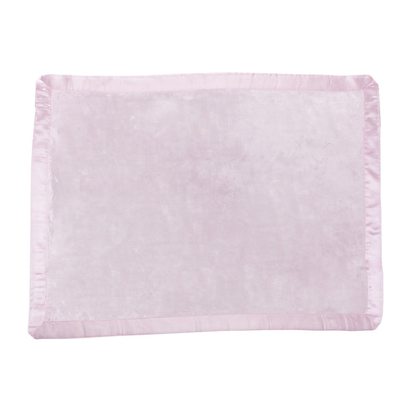 Satin Trim Baby Blanket - Pink - Sew Cute By Katie