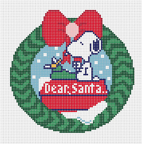 PEANUTS Dear Santa - Snoopy Needlepoint