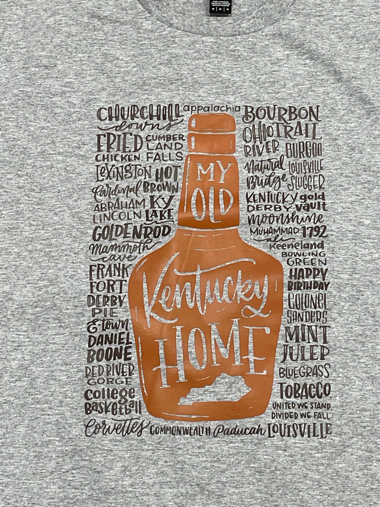 My Old Kentucky Home Bourbon Bottle Tshirt