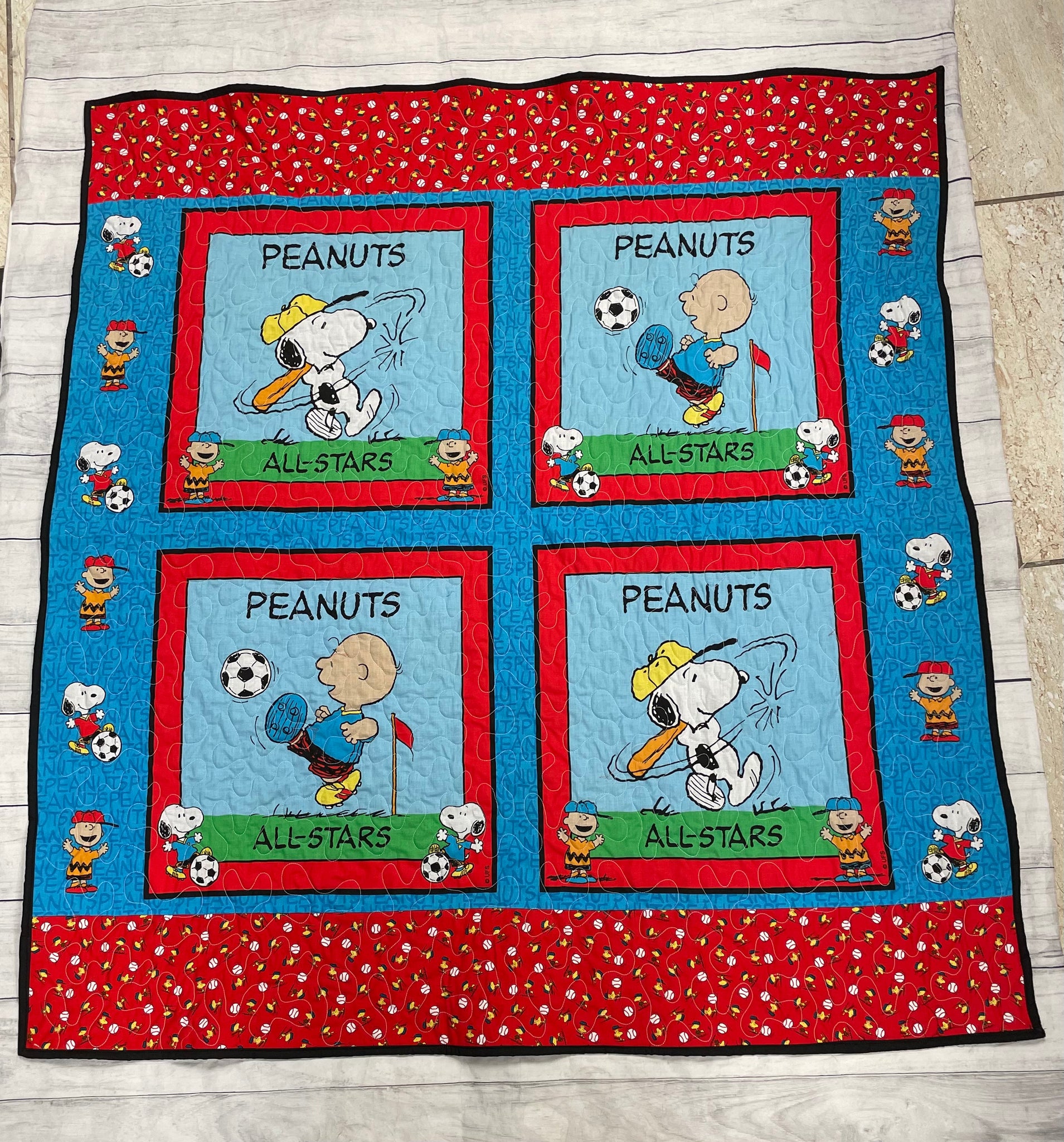 Peanuts All Stars Quilted Baby Blanket
