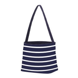 Navy Stripe Bucket Bag