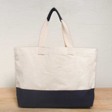 Cabana Canvas Tote in Navy