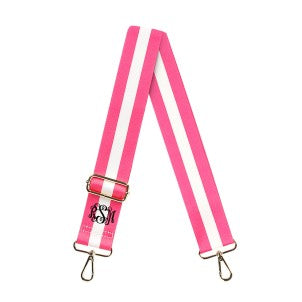 Hot Pink Stripe Crossbody Strap