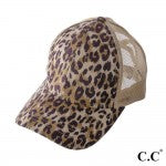 C.C Pony Cap- Leopard