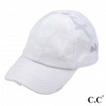 C.C Pony Cap- White