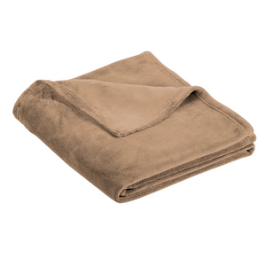 Plush Throw Blanket - Solid Tan - Sew Cute By Katie