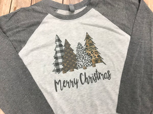 Merry Christmas Patterned Christmas Trees - Sew Cute By Katie