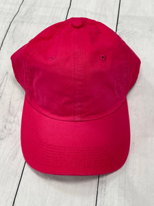 Monogram Baseball Hat - hot pink - Sew Cute By Katie