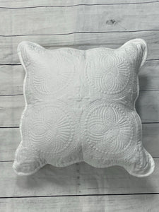 Quilted Baby Pillow- White