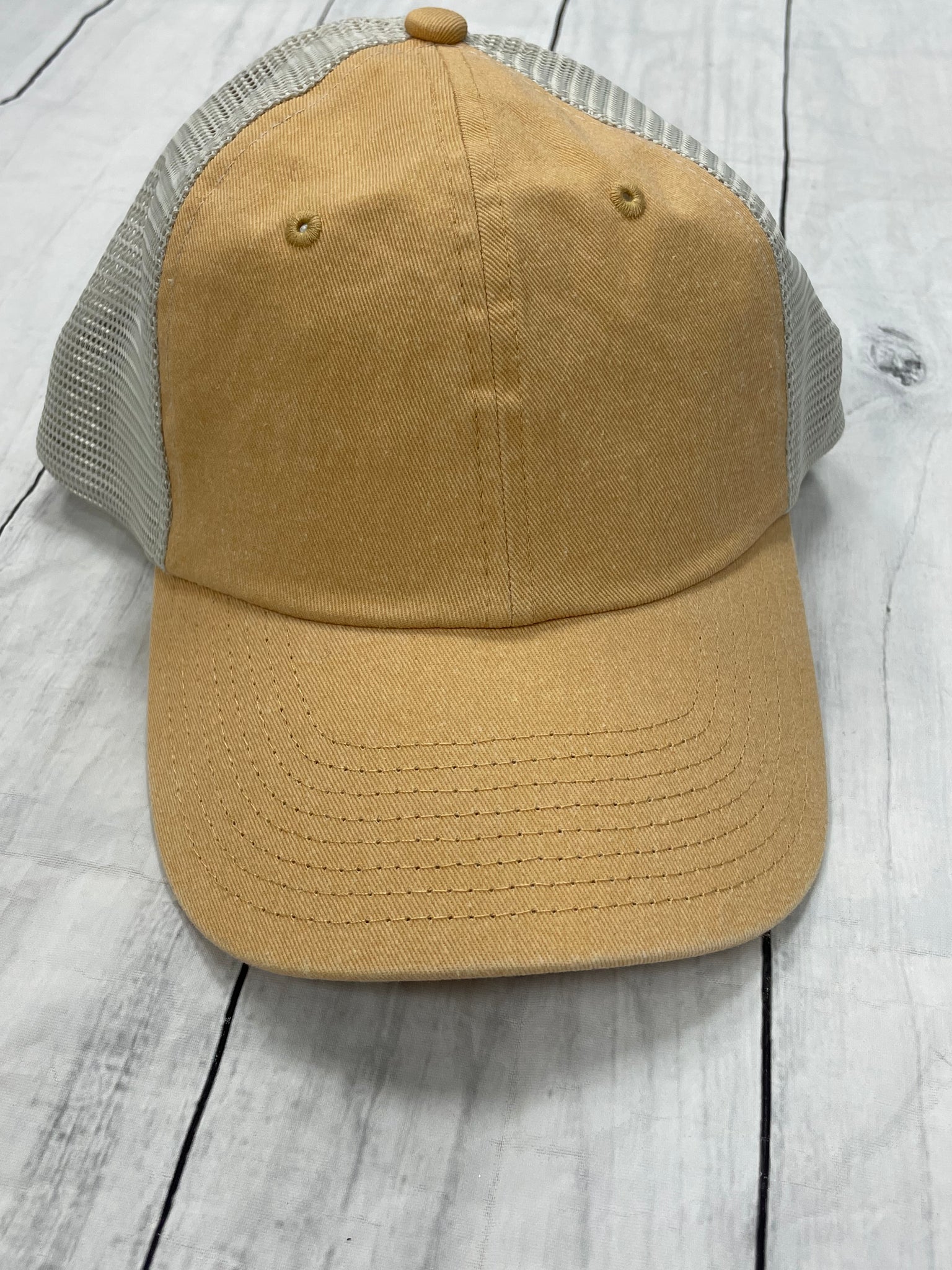 Trucker style Baseball Hat - Mustard