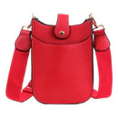 Cross Body Purse with Guitar Strap- Red